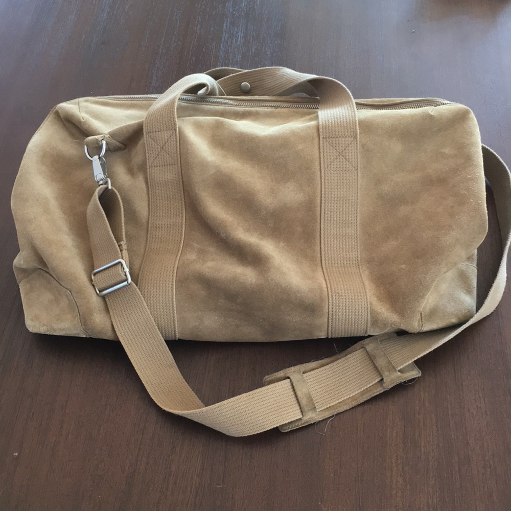Suede duffel bag Banana Republic